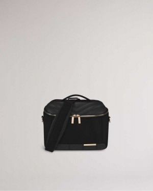 Ted Baker Almie Softside Vanity Case 32x24x20cm Black | 16089-WUDE