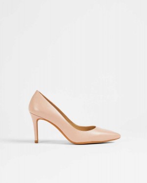 Ted Baker Alysse Leather Court Shoes Dusky Pink | 14530-RZGE