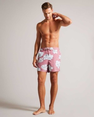 Ted Baker Ampbell Floral Swim Shorts Medium Pink | 54130-KVEM