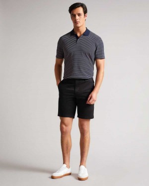 Ted Baker Ashfrd Chino Shorts Black | 72561-JWIC