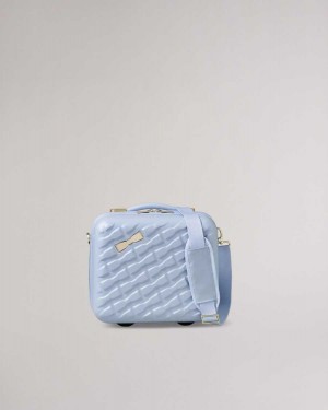 Ted Baker Beelle Bow Detail Vanity Case 31.5x34x19.5cm Pale Blue | 21974-PVAT