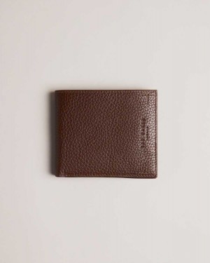 Ted Baker Blocked Colour Panel Bifold Wallet Brown | 43579-EJQB