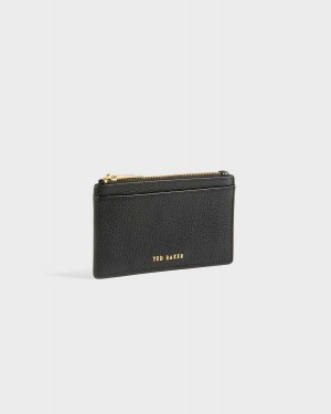 Ted Baker Briell Zip Card Holder Black | 07954-OTCW