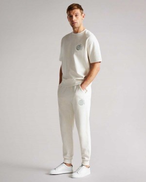 Ted Baker Carluke Jersey Jogger Natural | 50283-DHEQ