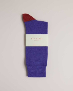 Ted Baker Clasic Plain Socks Medium Blue | 72394-AOKJ