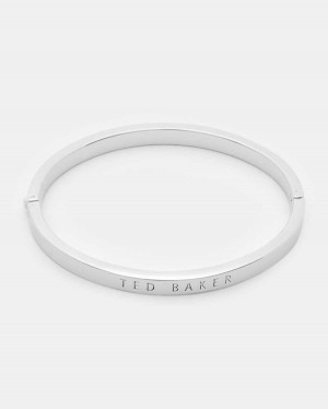 Ted Baker Clemina Hinged Bangle Silver Colour | 84250-QWDR