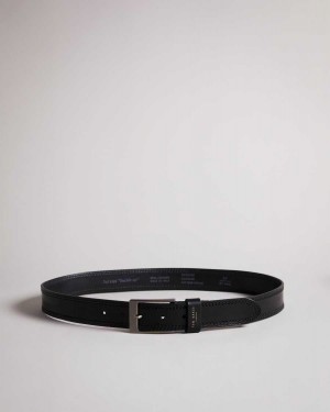 Ted Baker Crikitt Cricket Stitch Belt Black | 61295-QLRV