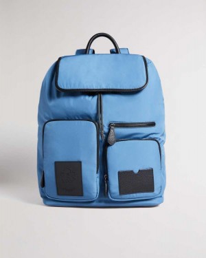 Ted Baker Disrict Modular Backpack Blue | 43512-YWTO