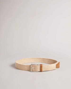 Ted Baker Diumm Woven Belt Natural | 09271-BYXW