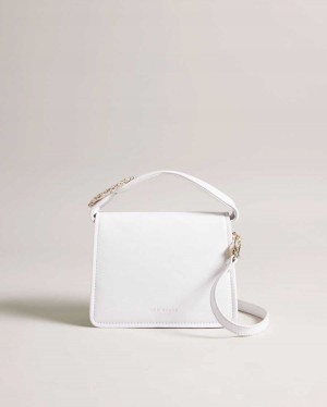 Ted Baker Emie Jewel Detail Crossbody Bag Ecru | 28706-PSWY