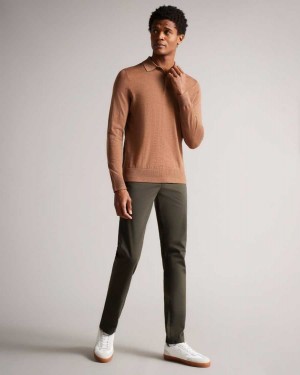 Ted Baker Genay Slim Chinos Khaki | 52790-RTGP