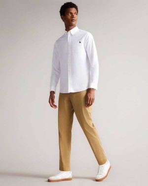 Ted Baker Genbee Casual Relaxed Chinos Natural | 46750-JWED