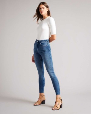 Ted Baker Geon Skinny Mid Wash Jeans Mid Wash | 98450-FEUS