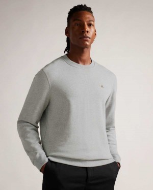 Ted Baker Hatton Long Sleeve Sweatshirt Light Grey | 56901-NYDL