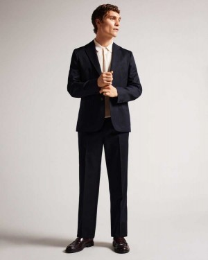 Ted Baker Heddont Leyden Fit Trousers Navy | 21340-TRLE