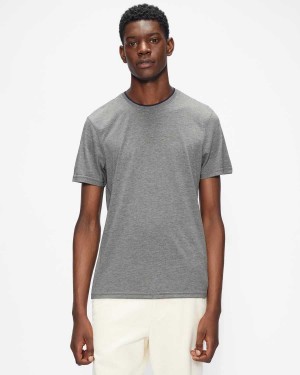 Ted Baker Helpa Short Sleeve T Shirt Grey-Marl | 21908-OUAI