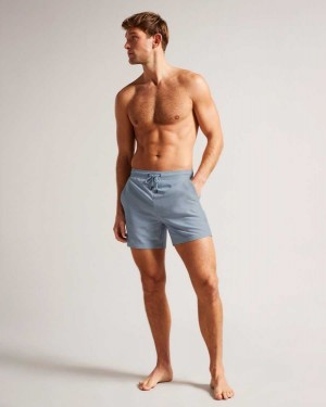 Ted Baker Hiltree Plain Swim Shorts Medium Blue | 56972-TRVS