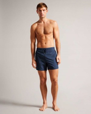 Ted Baker Hiltree Plain Swim Shorts Navy | 19735-QRTP