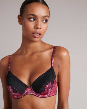 Ted Baker Jaene Floral Unpadded Bra Pink | 79408-JUXG