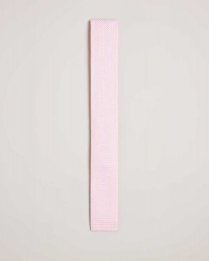 Ted Baker Kallino Knitted Tie Dusky Pink | 61972-SEKV