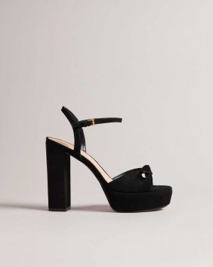 Ted Baker Kayllas Heeled Platform Sandals Black | 86074-APFN