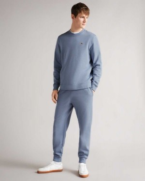 Ted Baker Latima Jersey Joggers Light Blue | 05871-OFMY