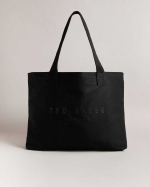 Ted Baker Lukkee Branded Tote Bag Black | 65198-RNTA