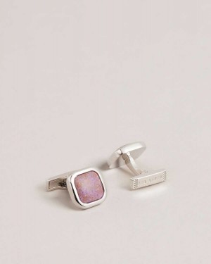 Ted Baker Marbled Marbled Cufflinks Purple | 32749-USBZ