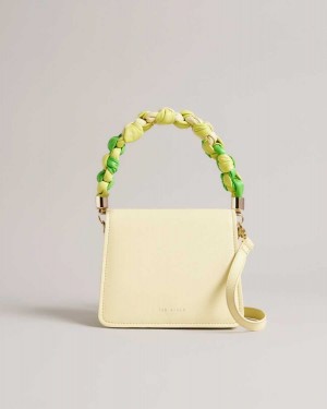 Ted Baker Maryse Knotted Handle Crossbody Bag Lime | 09351-BNDS