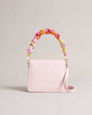 Ted Baker Maryse Knotted Handle Crossbody Bag Pale Pink | 28104-YFSB