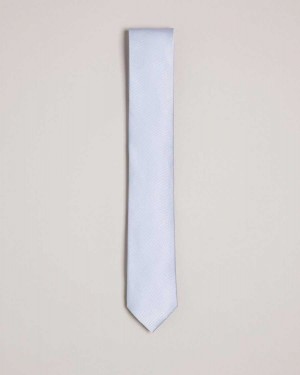 Ted Baker Moorez Ottoman Silk Tie Light Blue | 79103-IYQT