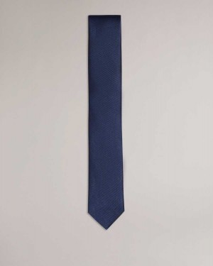 Ted Baker Moorez Ottoman Silk Tie Navy | 47012-GNVC