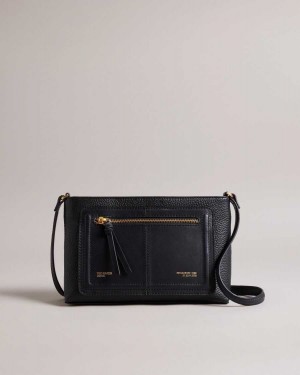 Ted Baker Nishu Workwear Crossbody Bag Black | 58710-ZXCH