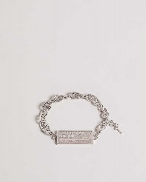 Ted Baker Persha Postcode Bracelet Silver Colour | 57398-QVPM