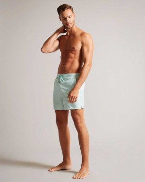 Ted Baker Popov Geometric Swim Shorts Mint | 63295-REPT