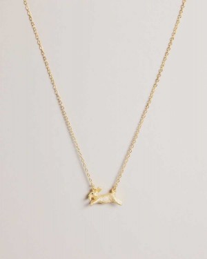 Ted Baker Rabsa Rabbit Pendant Necklace Gold Colour | 32517-FSZP