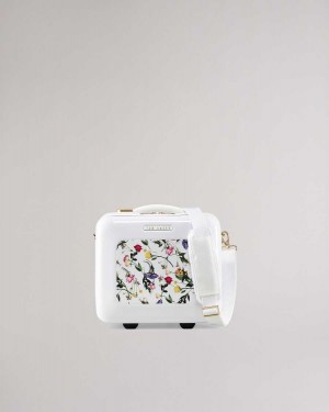 Ted Baker Raide Scattered Bouquet Vanity Case White | 27508-ESRD