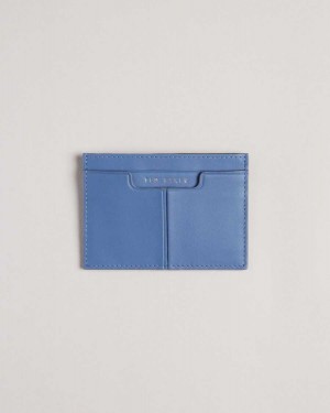 Ted Baker Samise Leather Card Holder Blue | 15937-THNY