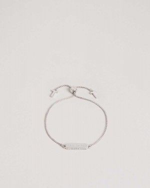 Ted Baker Saraio Sparkle Bar Bracelet Silver Colour | 64913-ZNPC