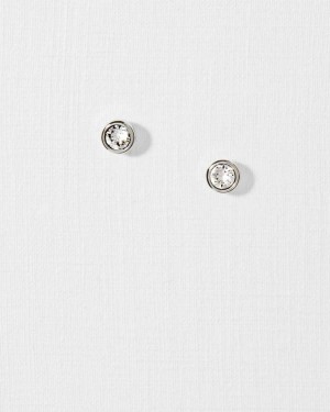 Ted Baker Sinaa Round Stud Earrings Crystal | 24371-ECRH