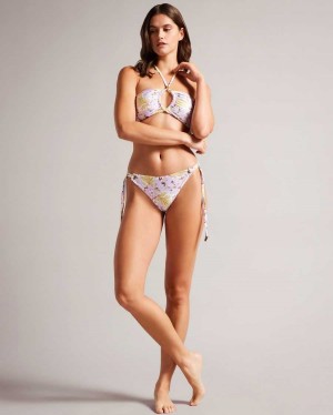 Ted Baker Tiffnei Bikini Bottoms White | 60429-YJCI