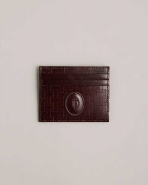 Ted Baker Tobies T Monogram Card Holder Brown-Chocolate | 08314-BHZC