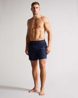 Ted Baker Trehil Plain Swim Shorts Navy | 69754-MYCX