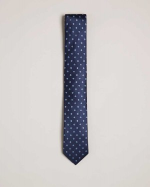 Ted Baker Ulyses Ditsy Floral Silk Tie Navy | 21605-WMXO