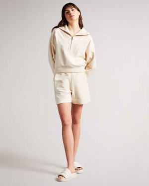 Ted Baker Unta Toweling Shorts White | 23968-ABCS