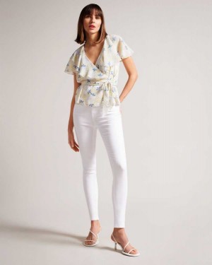 Ted Baker Ziarah Skinny Jeans White | 69327-WOEG