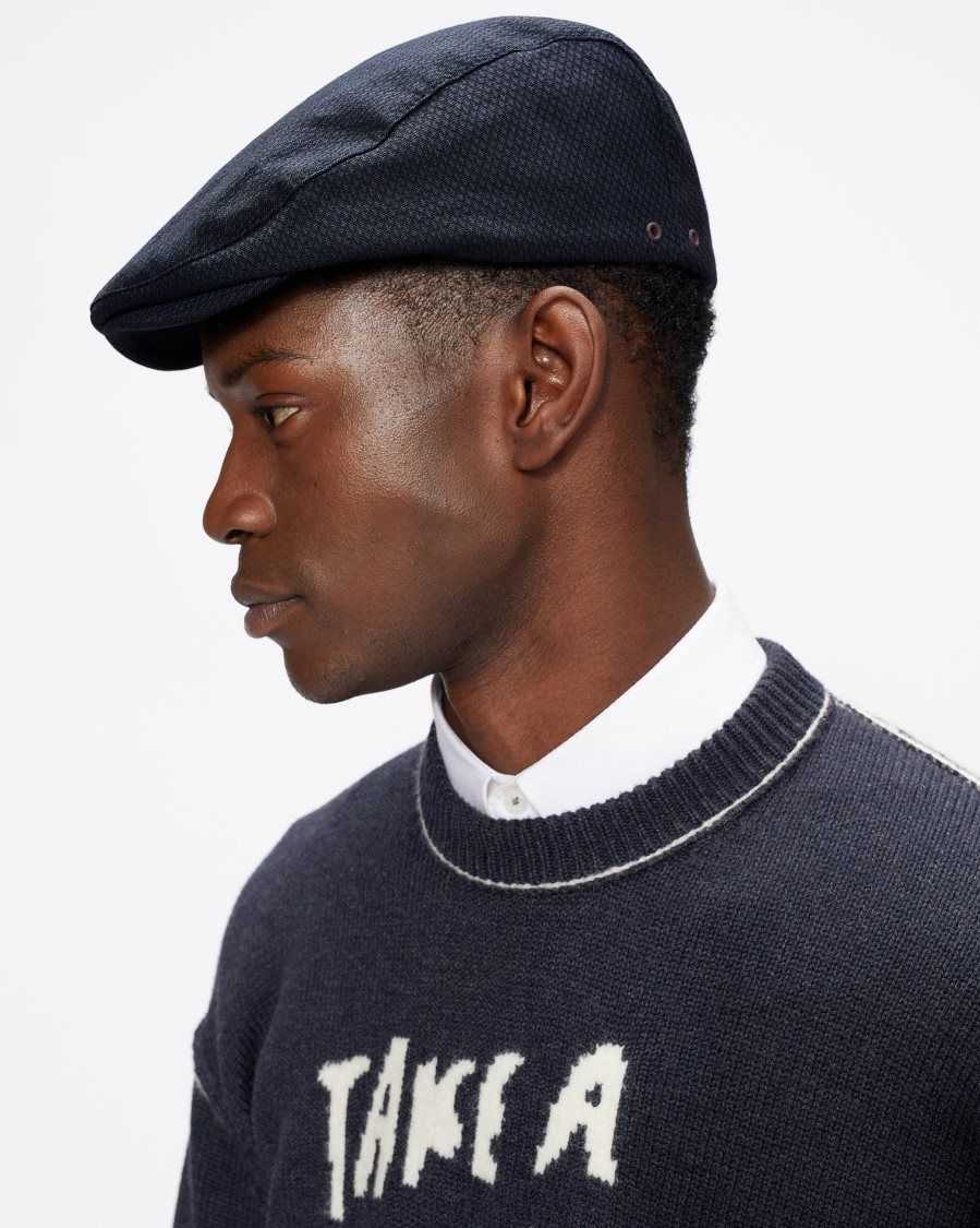 Ted Baker Adice Textured Ivy Cap Navy | 64153-FVYZ