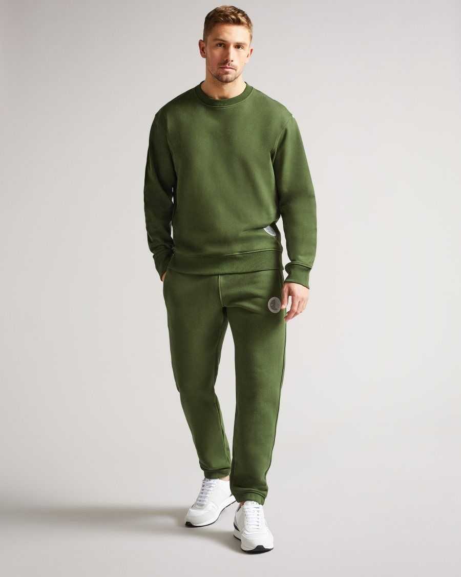 Ted Baker Akabusi Active Jersey Joggers Khaki | 21649-EAVU