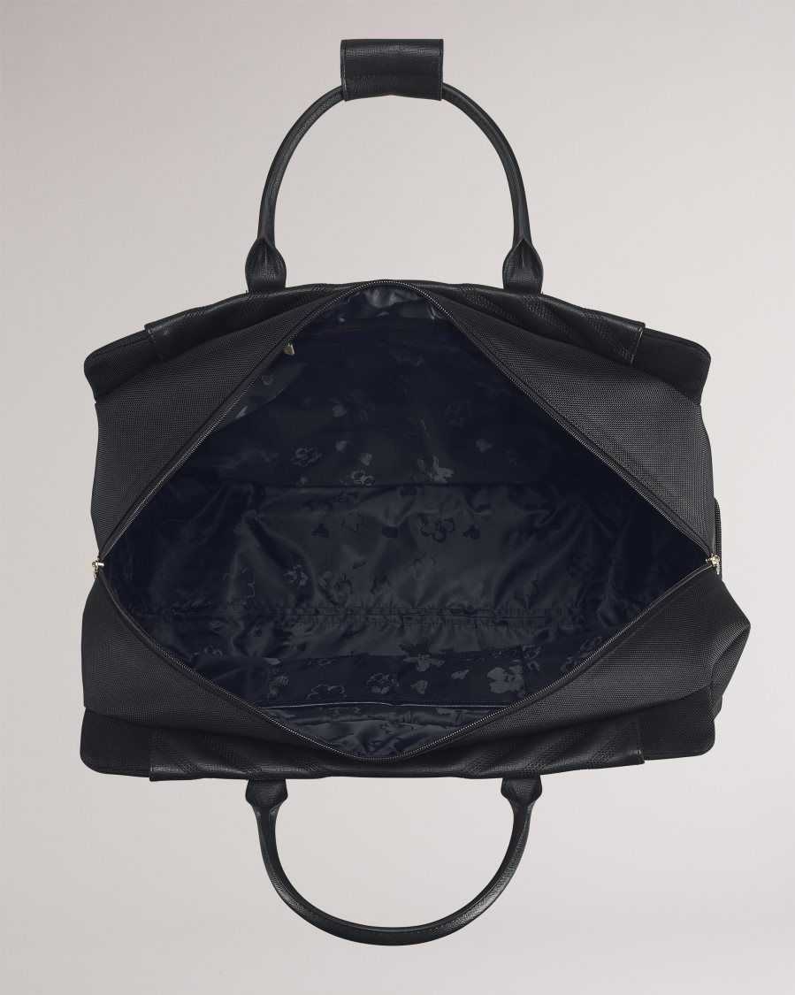 Ted Baker Alaia Softside Cabin Trolley Duffle Bag 34x49x24cm Black | 42139-KDJV