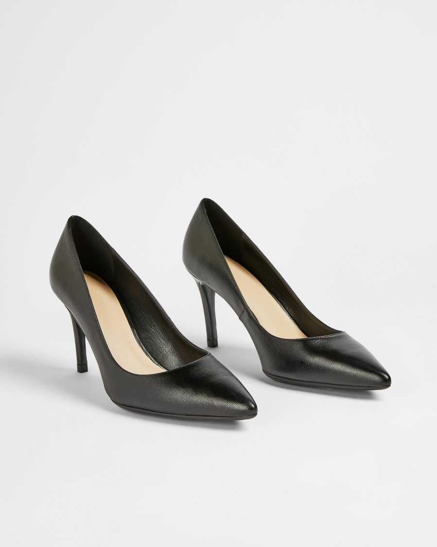 Ted Baker Alysse Leather Court Shoes Black | 61029-WAKD